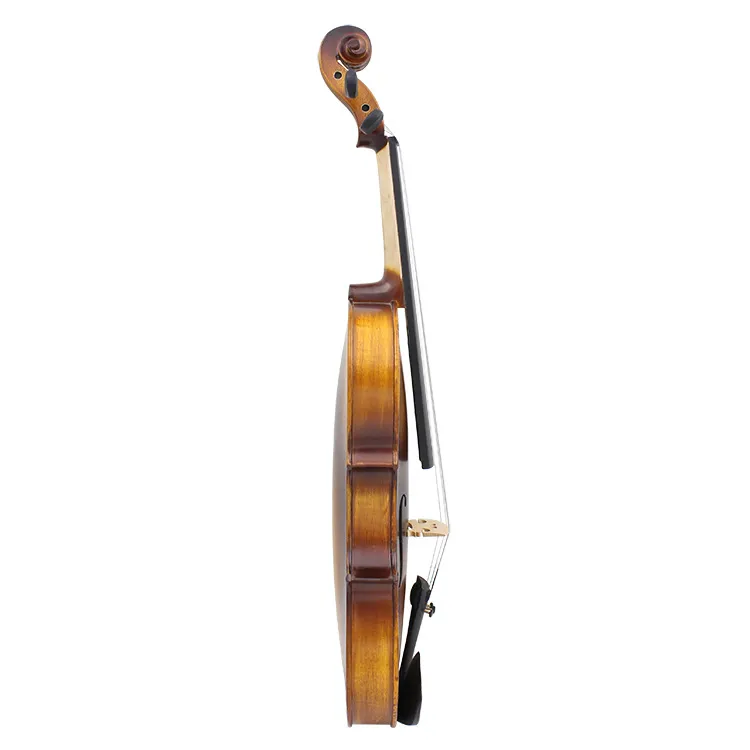 Profesjonalny gra na skrzypcach 4/4 Antique Full Solid Wood Matte Skrzype ręcznie robione instrument muzyki skrzypiec