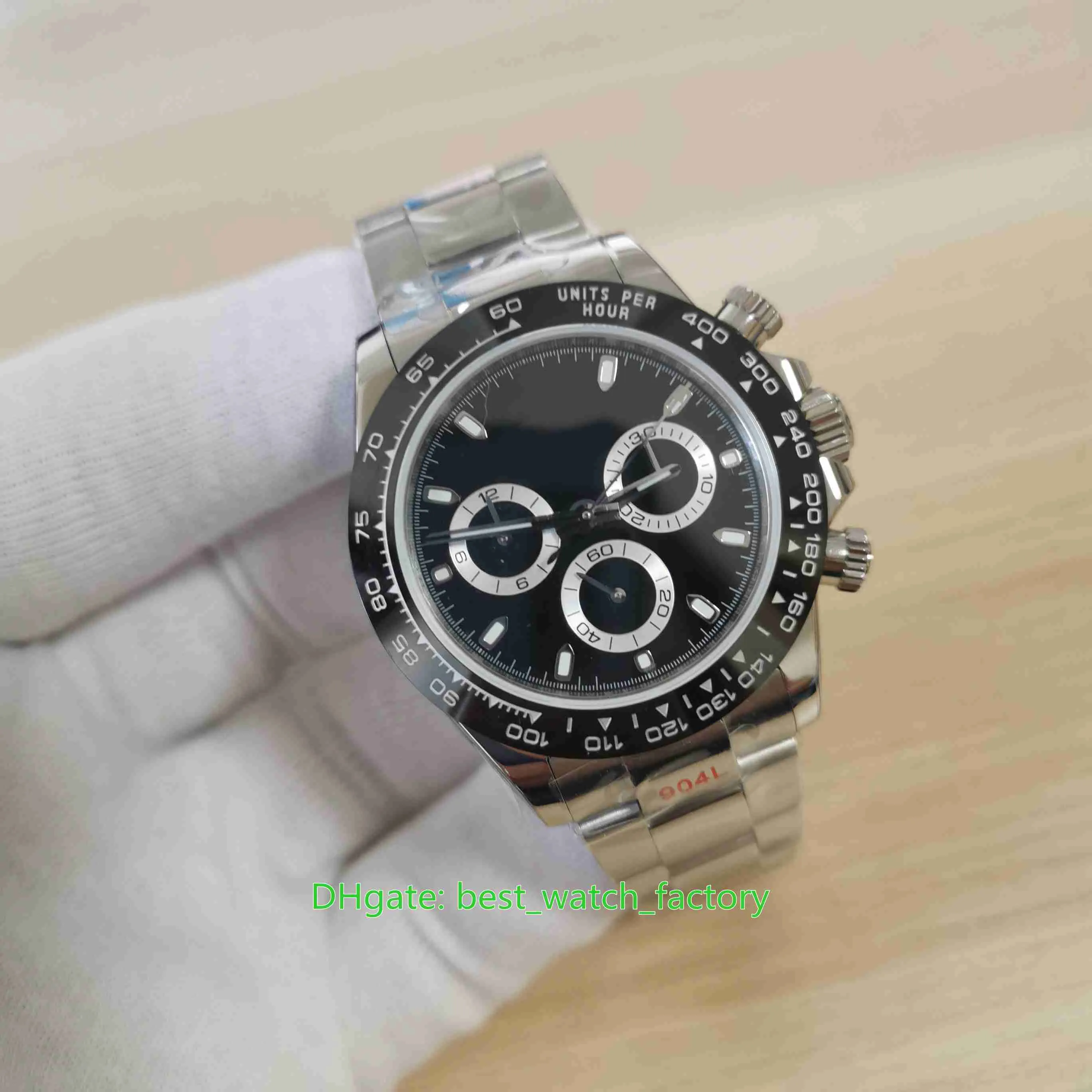 EW Factory Top Quality Watches 40mm x 13mm 116500-0002 KOSMOGRAPH EXTO-THIN CERAMIC CHRONOGRAPH ETA 7750 MEKANISK AUTOMATISKA MEN279Y