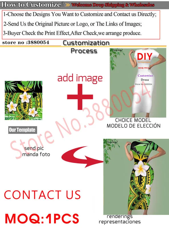 Noisydesigns Sexy Summer Vintage Slim Pencil Dresses For Womens Polynesian Tribal Samoan Floral Fashion Bodycon Dress Size 4XL 220627
