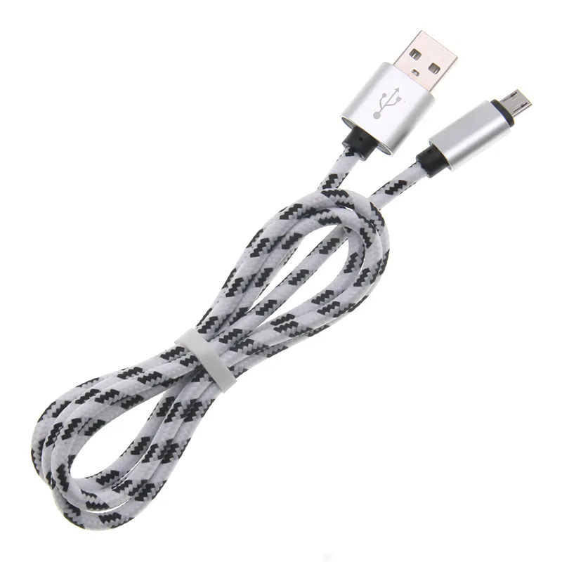 25 см типа C USB CABLE CABLE Нейлон Micro V8 Line Line Cable быстро зарядка для Samsung S8 S9 плюс Xiaomi LG