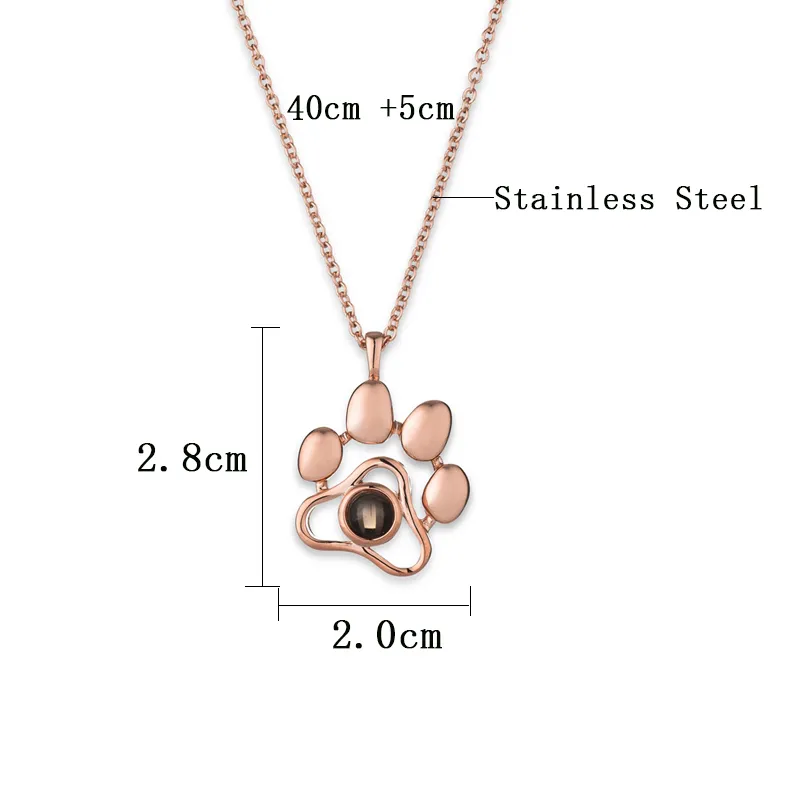 T GG Colliers Collier de projection de photo personnalisé avec boîte-cadeau pour femmes maman petite amie fête des mères anniversaire amoureux bricolage image mémoire bijoux mariage