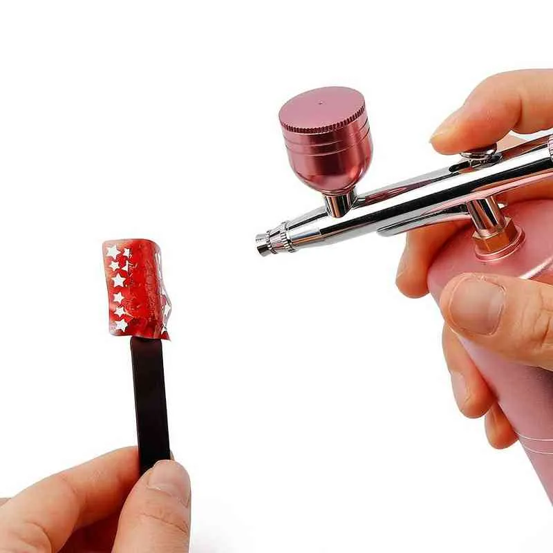 10 ml aerbrush prego com tinta de unha tinta usa para pistola de pulverização de airbrush Fazendo uma pintura de cor de cor de cor de cor de estêncil de estêncil de estêncil 220517