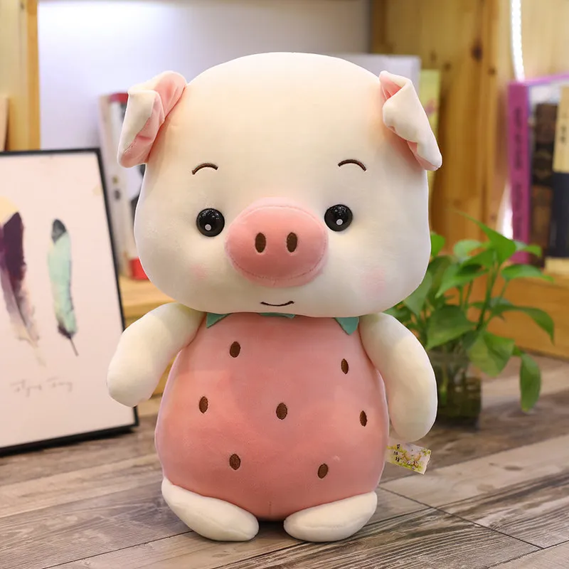 25CM Piggy Doll Pillow Stuffed Rabbit Plush Toys For Birthday Gift 220425