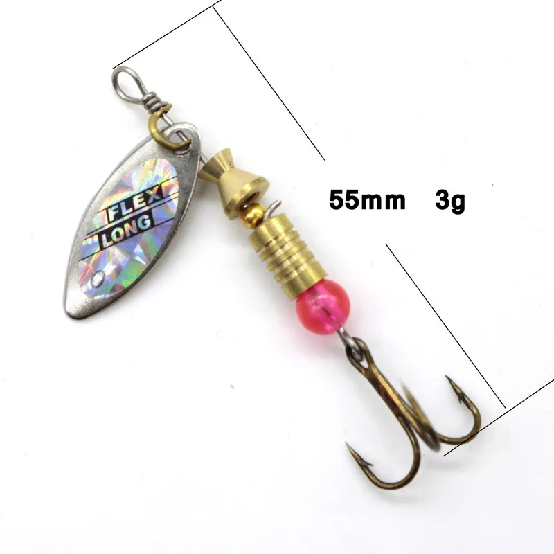 Metal Spoon Spinner Fishing Lure 10st Set Spoonbait Crankbaits Fishing Wobblers för Pike Crochet Kit Artificial Bait 220726