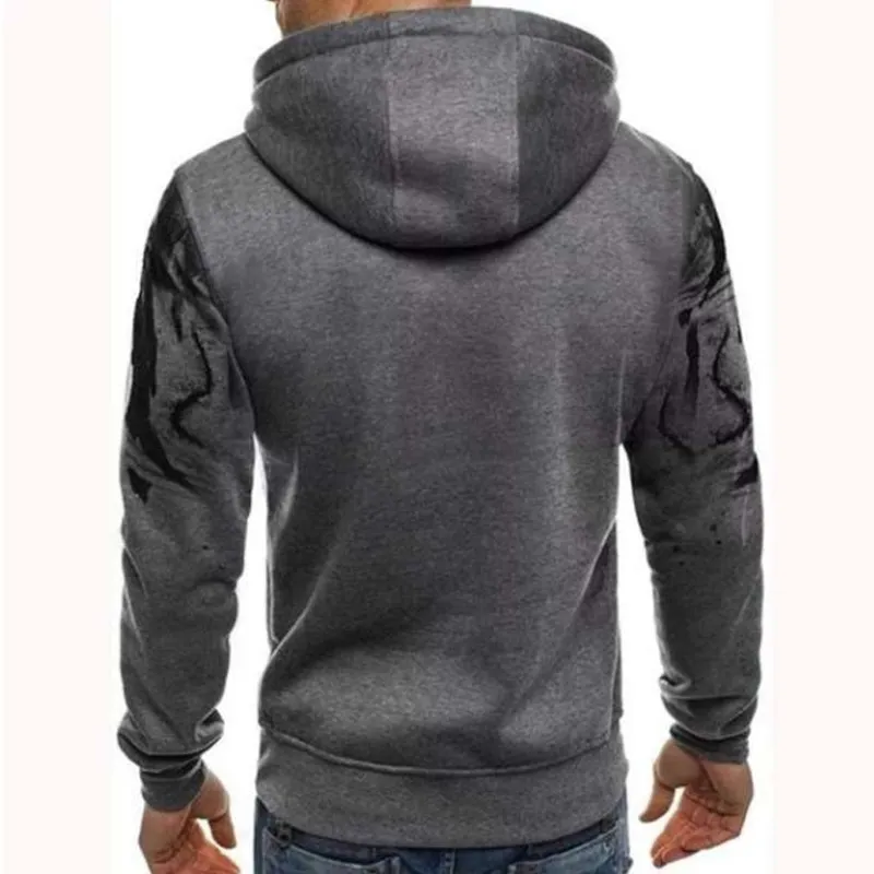 Mens huva tröja set hoodie byxor Två bit kostym träning män gradient hoodies casual trepant sets sportkläder män 220815