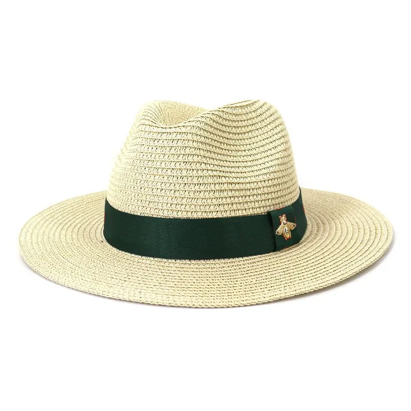 Модные соломенные шляпы, дизайнерская панама для мужчин и женщин, однотонная джазовая кепка, кепки высокого качества, рыбацкая шляпа3042