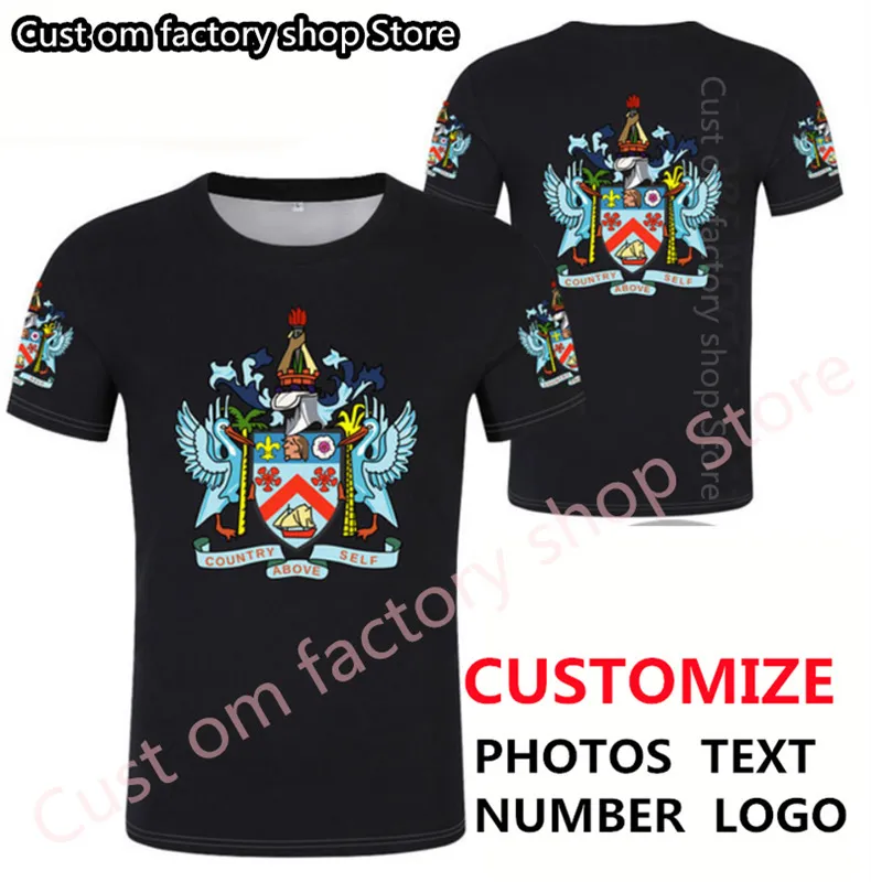 SAINT KITTS ET NEVIS t-shirt bricolage gratuit sur mesure nom numéro kna T Shirt nation drapeau kn pays collège imprimer p o 0 vêtements 220616