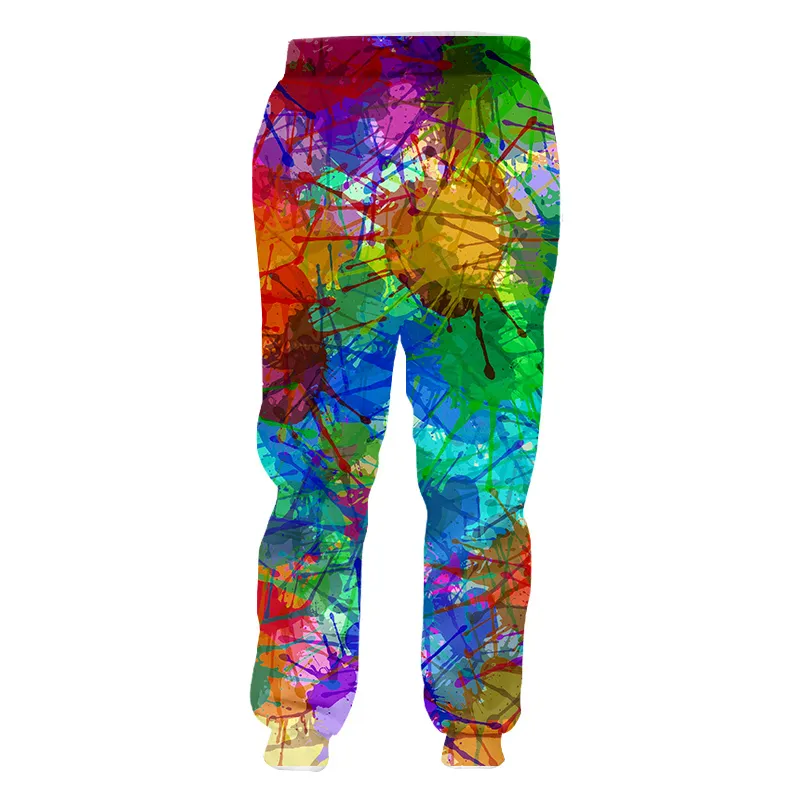 CJLM unisex Hip Hop 3D stampato servizio originale inchiostro colorato personalizzato taglie forti pantaloni sportivi goccia 220613