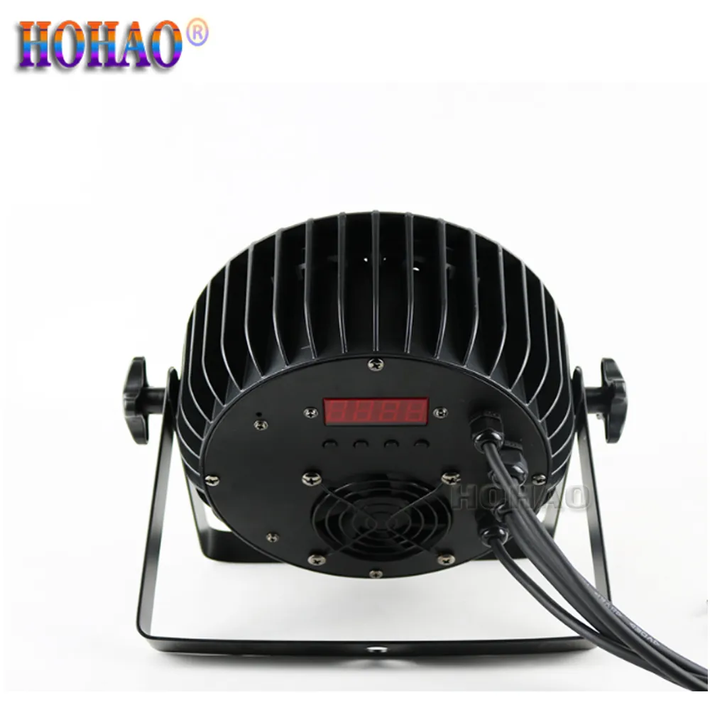 HOHAO Stage Indoor Alluminio Led Flat Par 24 * 10w RGBW 4INato 4/8 Dmx512ch Auto Sound Dj Disco Wedding Show Lampade