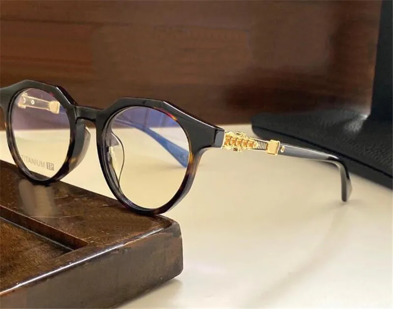Nieuwe optische bril MUFFIN design brillen ronde plaat frame vintage eenvoudige stijl heldere lens topkwaliteit met transparante behuizing eyeg2340