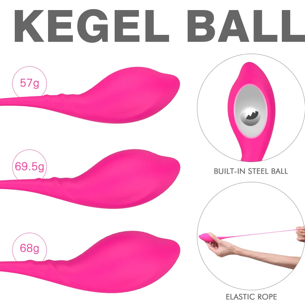 Oeuf vibrant Kegel exercice balles serrées ensemble amour vibrateur Vaginal Geisha Ben Wa adulte jouets sexy pour les femmes