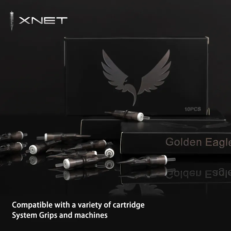 XNET 20ピースのタトゥーカートリッジ針ラウンドライナー使い捨て滅菌安全永久化粧品01RL 03RL 05RL 07RL 09RL 220316