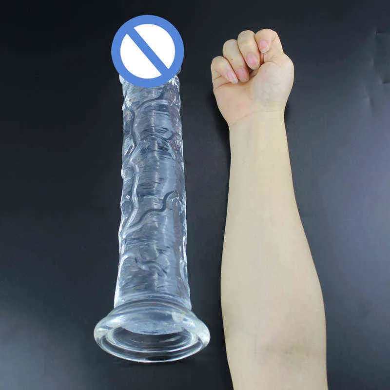 NXY Dildos Dongs Yumurta Ücretsiz Penis Kristal Şeffaf İmitasyon Sahte Küçük Orta ve Büyük Varma Kupası Süper Uzun Klasik Seks Oyuncak 220518