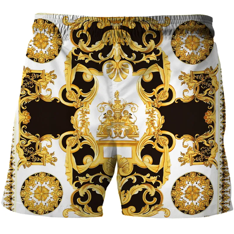 Shorts Swimming Trunks for Men Summer 3D Luxury high end Printed Quick Dry Beach Men's Clothing Streetwear 220425