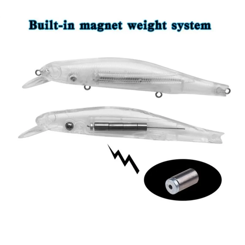 낚시 미끼 미니 노우 12.5cm17.7g 탑 워터 인공 미끼 3D 눈 플라스틱 워 블러 태클 페스카 화장 자석 시스템 220704