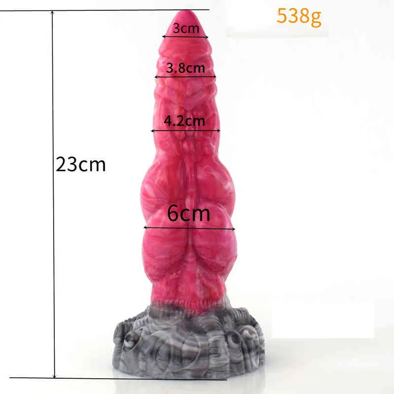 Nxy Dildos Yocy Liquid Silicone Male and Female Adult Backyard Anal Plug Suction Cup Soft Artificial Penis Fun Products 0317