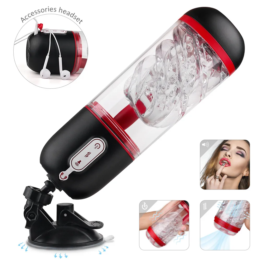Automatic Male Masturbator Adjustable Modes Masturbation Cup Sucking Vagina Devices Vibrators sexy Toys For Man