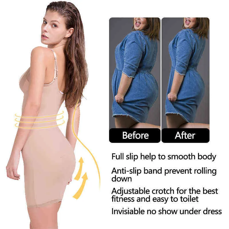 Femmes Taille Formateur Body Shapewear Tummy Control Full Body Shaper Shorts Taille Haute Butt Lifter Dij Smarter L220802