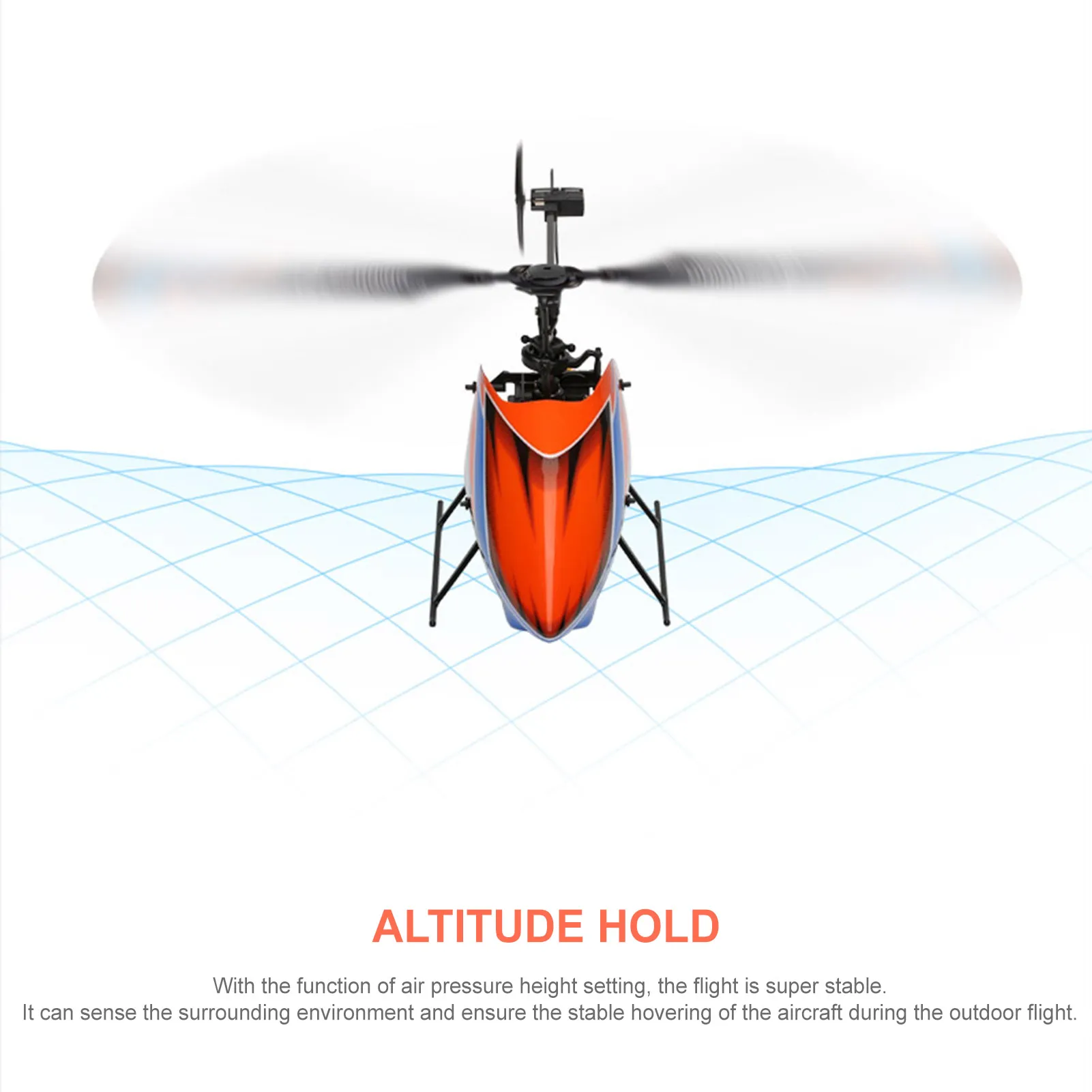 WLtoys XKS K127 RC Helicopter Remote Control Helicopter for Beginners 6axis Gyro Single Blade RC Aircraft Fixed Height 4CH RTF6771507