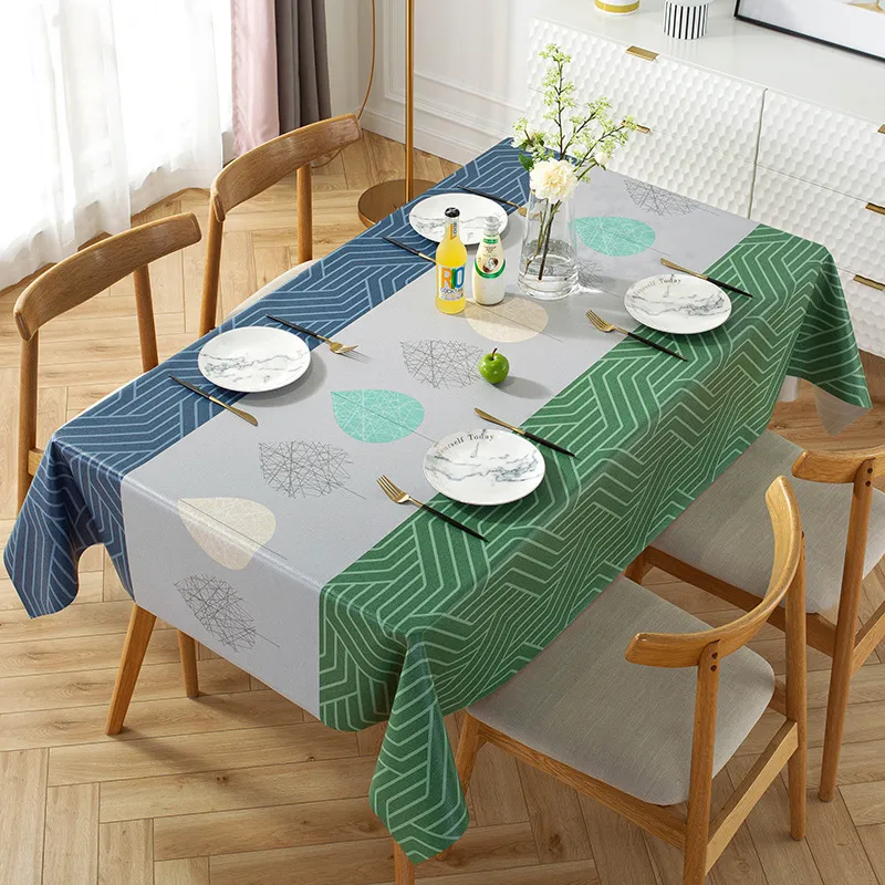 Tovaglie rettangolari con stampa boema nordica la decorazione di feste da tavolo Tavoli da pranzo in tessuto di bue impermeabili Coprire Manteles 220629