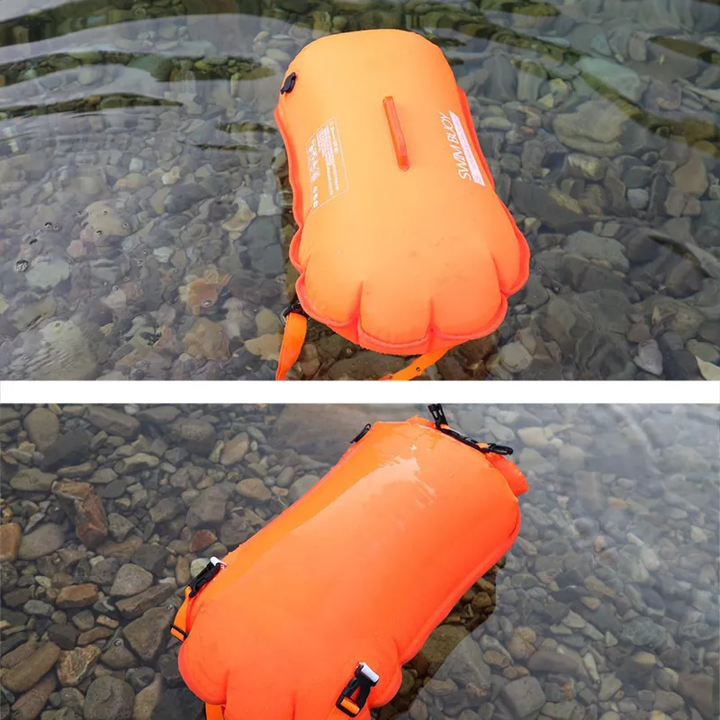 Bouée de natation de sécurité, flotteur de sécurité, sac sec à l'air, sac flottant gonflable, bouée de sauvetage pour sports aquatiques