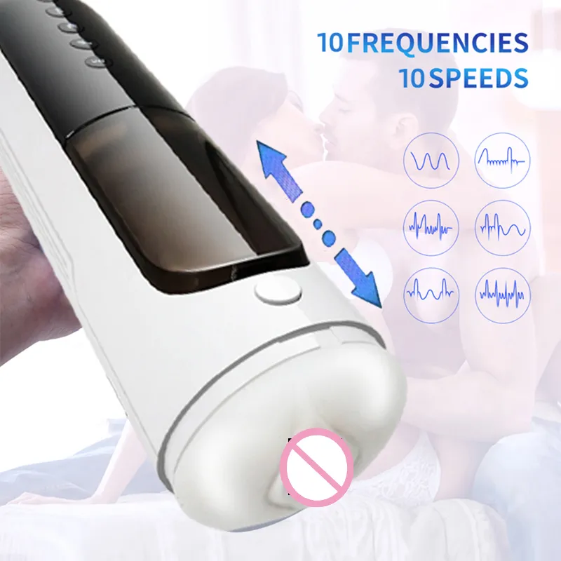 2022 New Male Masturbator Automatic Telescopic Heating Voice Interaction Intimate Machin Masturbation Cup sexy Toys For Men 18+