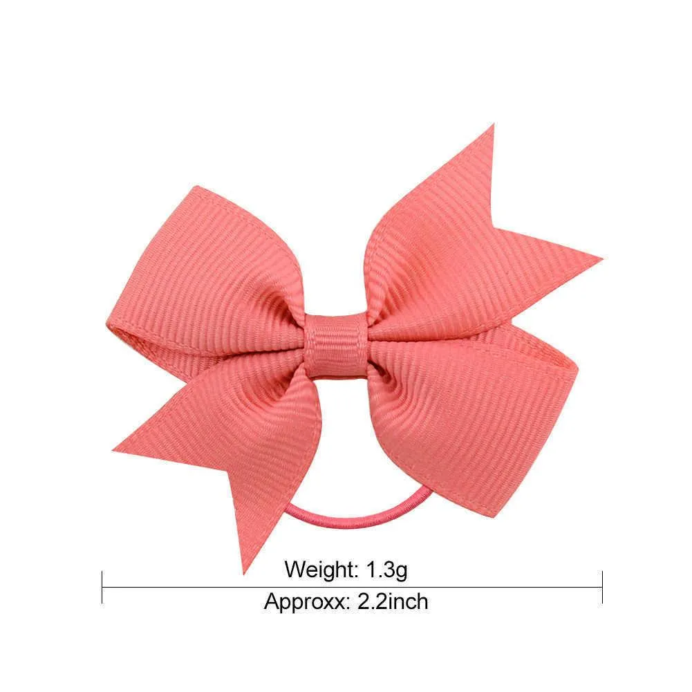 Children`s versatile small seven small bowknot solid color leather band hair circle baby headdress children`s hair accessories 028