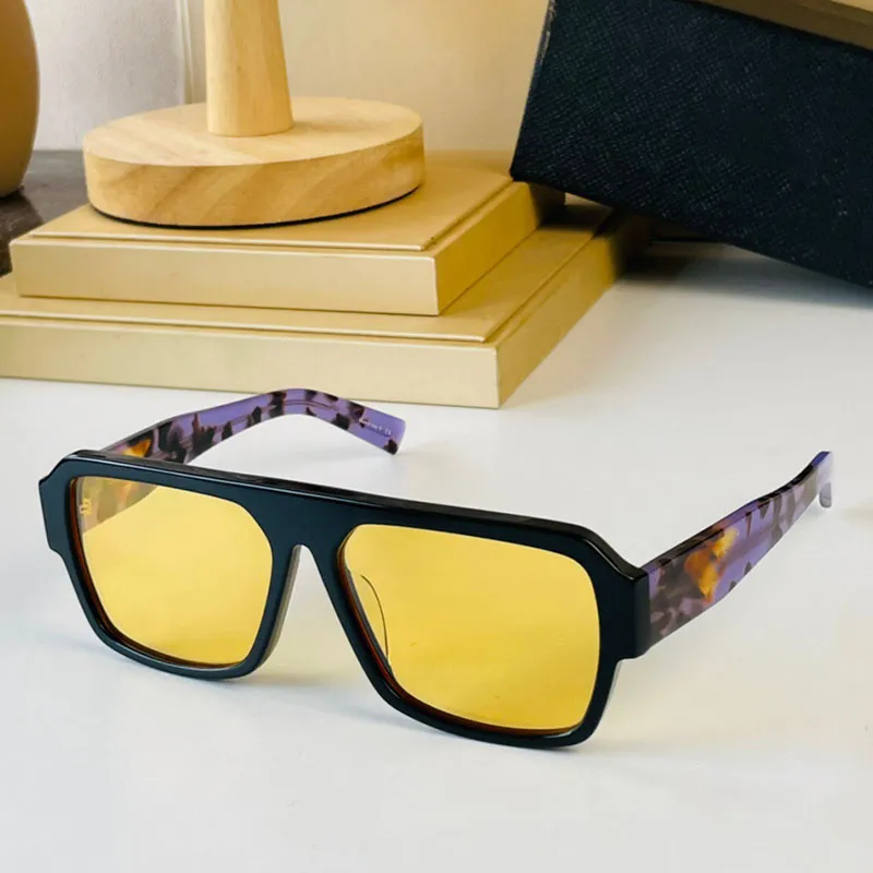 Dziewczęce kwadratowe okulary przeciwsłoneczne Symbole Flight PR22Y Style wysokiej jakości okulary przeciwsłoneczne Super Men Aviation Red Purple Design okulary WO275L
