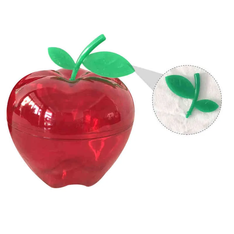 Christmas Plastic Apple-shaped Chocolate Candy Box Storage Box Red AA220318274j