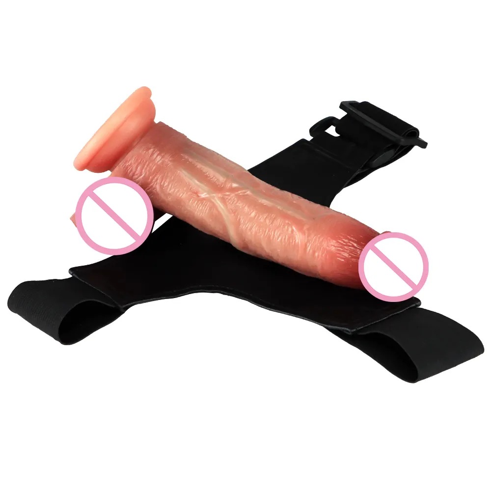 Penis realistisk dildo strapon med sugkopp Stora kuk elastiska byxor rem på sexiga leksaker för kvinnliga lesbiska produkter