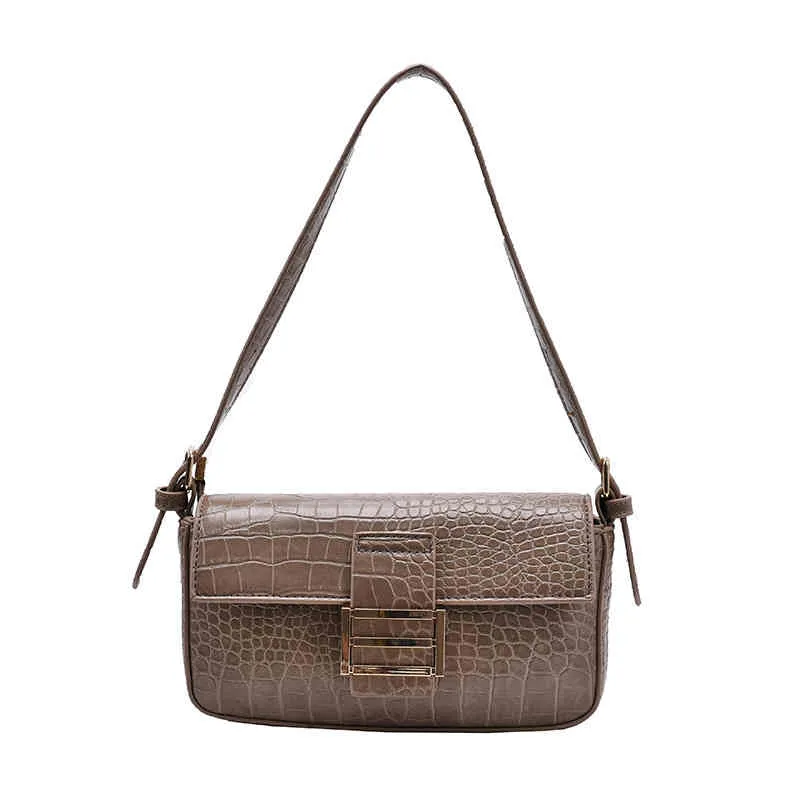 Bolsa 048055 ARMPIT SACK SACO NOVO Verão Crocodilo Padrão Portátil Mensageiro Único Saco De Ombro Feminino