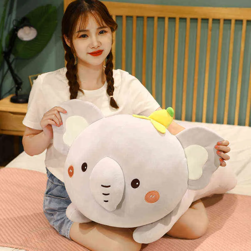 Cm Cartoon Stuffed Soft Duck Elephant With Koala Plush Toys Beautiful Fat Animal Sleeping Pillow Kawaii Dolls for Children Girls J220704