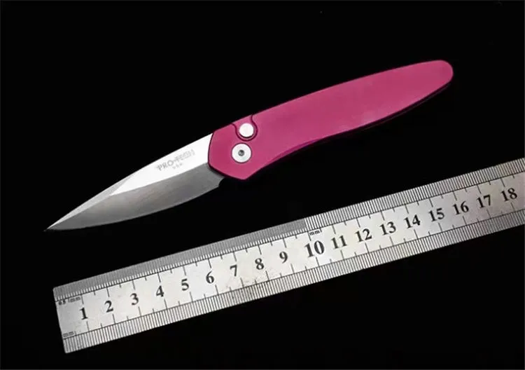 Protech 3407 Автоматический складной нож 154-см Лезвие 6061-T6 Ручка поле для выживания Кемпинг Нож портативный Ножи для самообороны Фруктовый нож