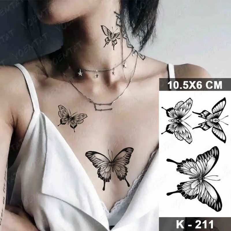 NXY Geçici Dövme Su Geçirmez Sticker Yılan Çiçek Gül Flaş S Dantel Tilki Aslan Ağacı Vücut Sanatı Kol Sahte Kollu Kadın 0330