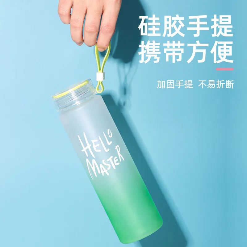 500 مل زجاجة ماء مطبوعة السلامة الرياضية في الهواء الطلق حيث كأس الشرب البلاستيكي طلاب الأطفال هدية الولادة مخصصة 220706
