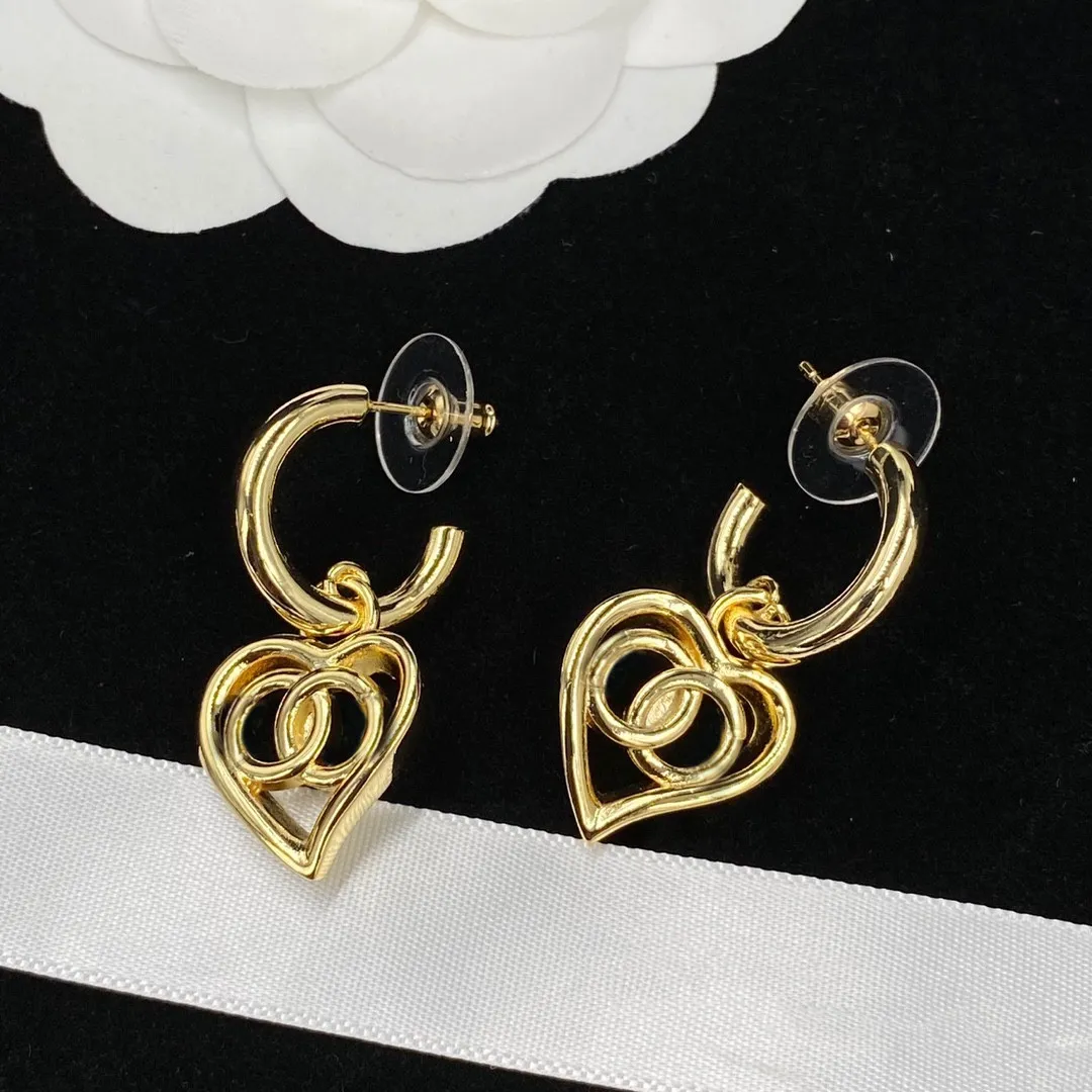 Créateur de mode boucles d'oreilles en or et en argent dames marque de mode grandes boucles d'oreilles serties de strass en cristal bijoux de mariage 347S