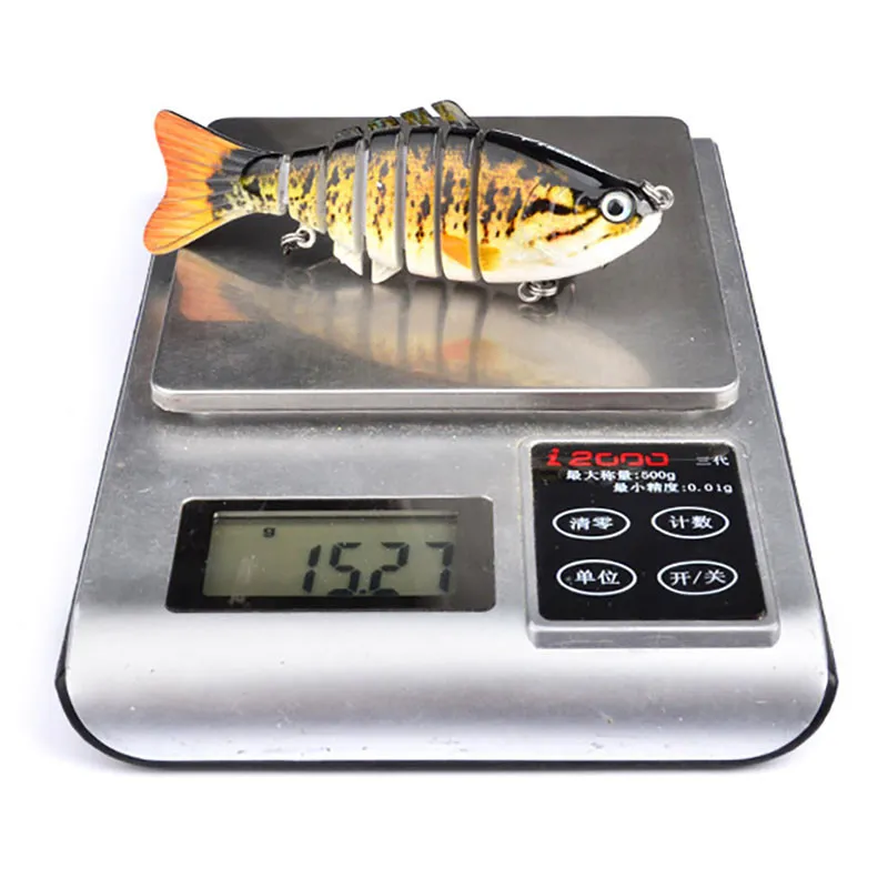 10 cm Angelköder Swimbait Locken Multi Jointed Fisch Wobbler Lebensechte Angelköder 6 Segment Swimbait Crankbait Angelgerät