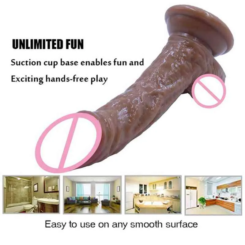 Nxy dildos dongs realistiska livtro med stark sugkopp för händer gratis lek penis g spot stimulering analsex leksaker 220511