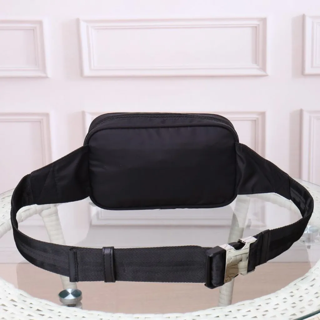 Sacca in vita in nylon materiale paracadute bumbag sacchetto nera casual petto uomini donne unisex leggero uso quotidianamente borse222v