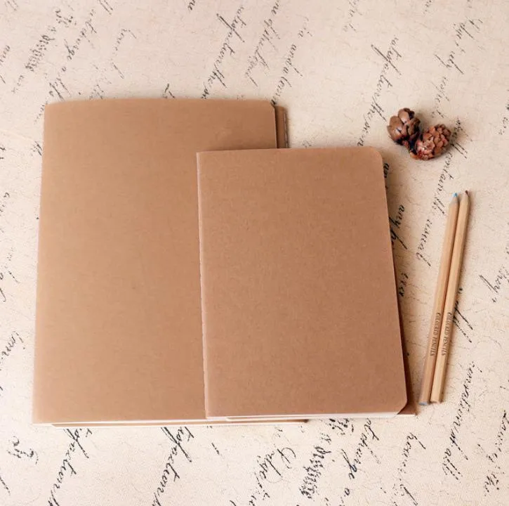 A5 Kraft Notebook Paper Products Workbook Diary Office School Notebook