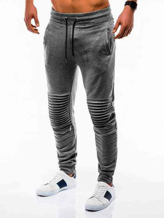 Herrar streetwear vikta ben avslappnade byxor fitness tight jogging byxor sport randig mode militär taktisk byxor militär g220507