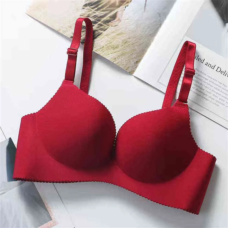 Comfort Wireless beha's voor vrouwen ondergoed naadloze massief roze zwarte bh's top sexy lingerie push up bralette vrouw intimi l220727