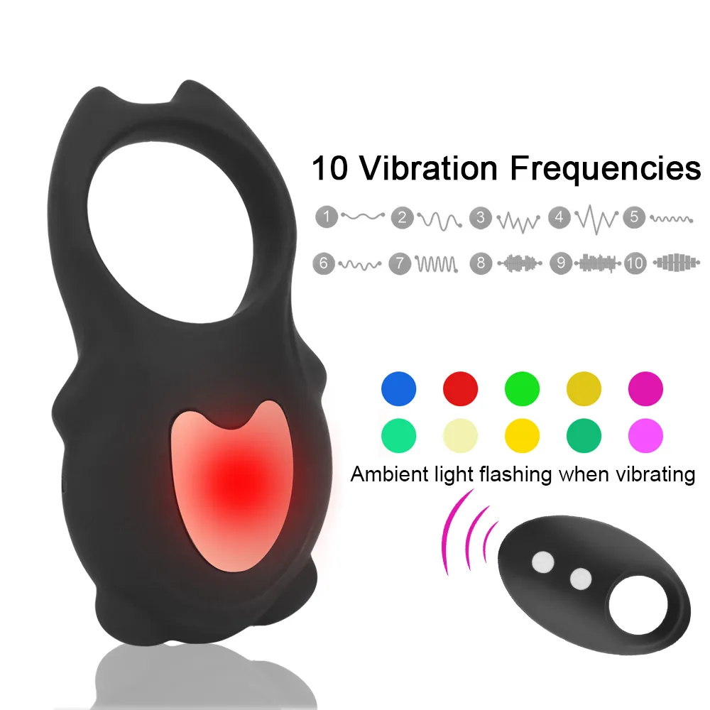 RGB Light Spikes Vibrators для женщин стимулятор клитора мужчина ремень на пенис кольцо задержка с задержкой спортсмены Sexy Toys для взрослых продуктов