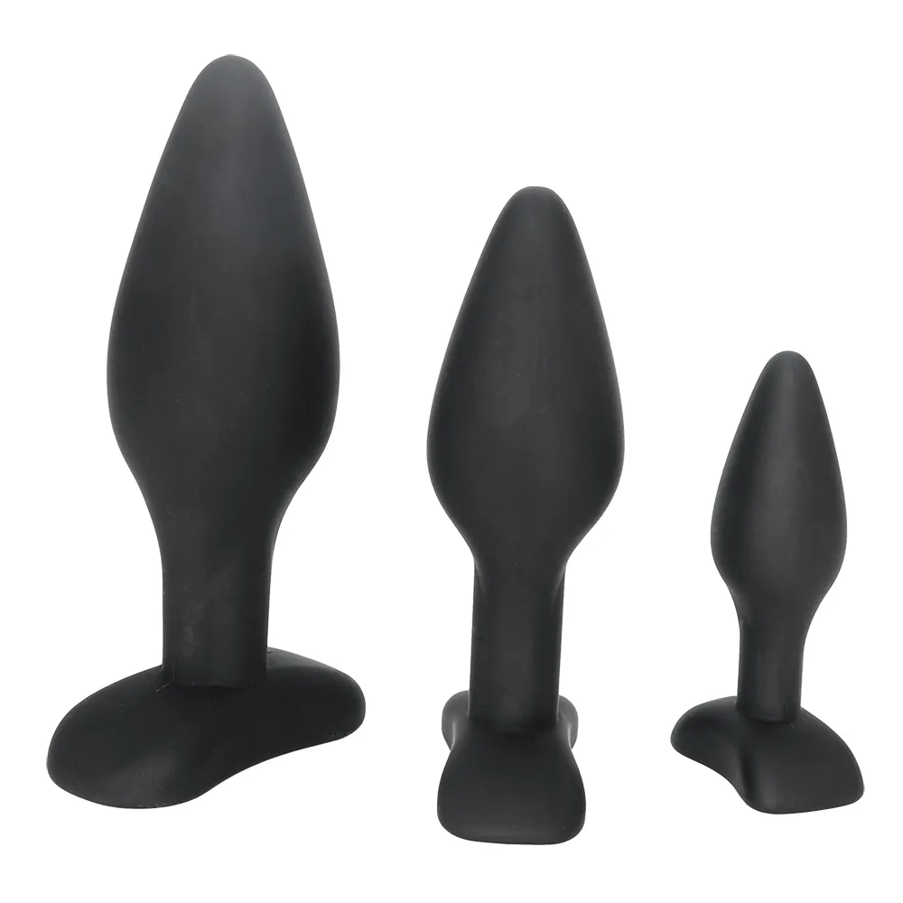 Olo Products Adult Trainer Anal Toys Sexy para homens mulheres gays pretos s/m/l silicone /conjunto de massageiro de próstata