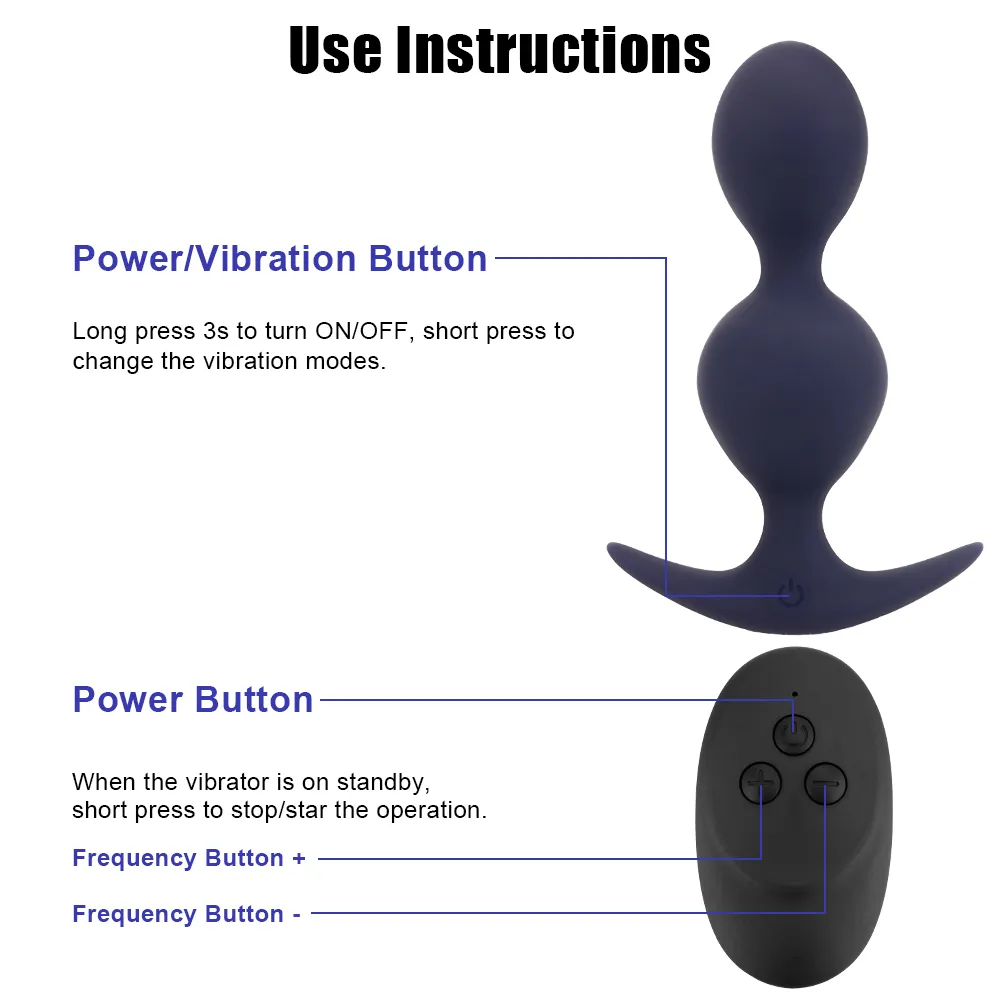 Оло пульт дистанционного управления анальный вибратор вибрации вибрации предстательной железы Сексуальная игрушка для женщины мужчина мужской задним платья для взрослых продуктов
