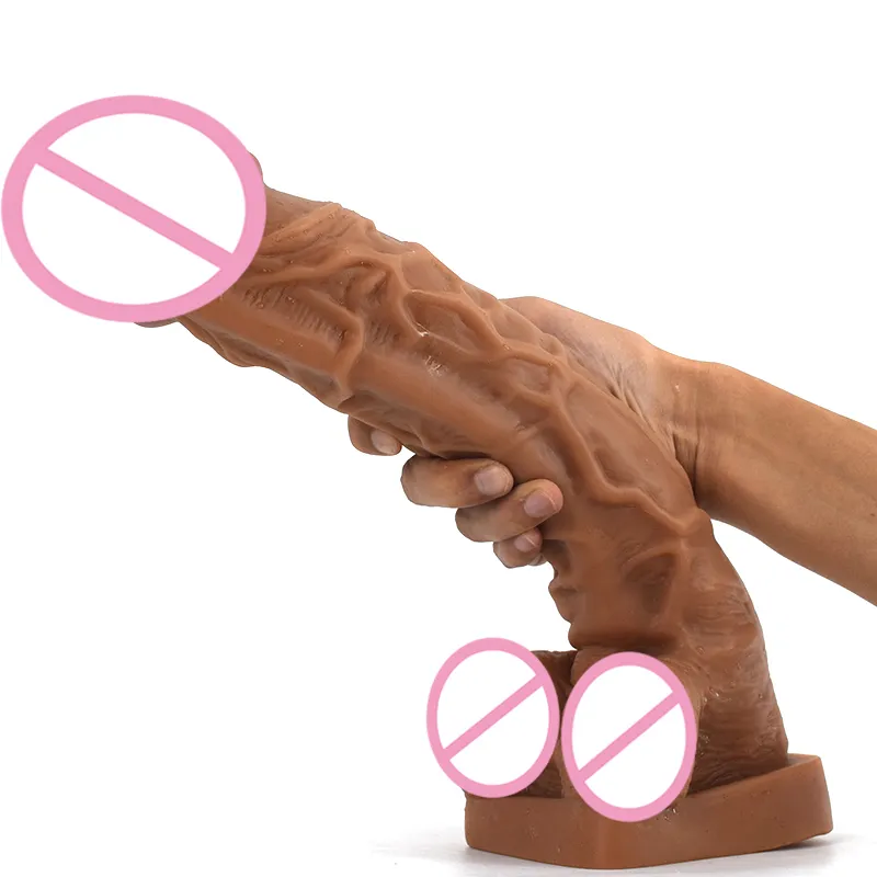 LUUK 5,5 cm Gruba skóra uczucie realistycznego penisa miękka seksowna ogromna dildo g plotonis seksowne zabawki dla kobiet mężczyzna masturbator