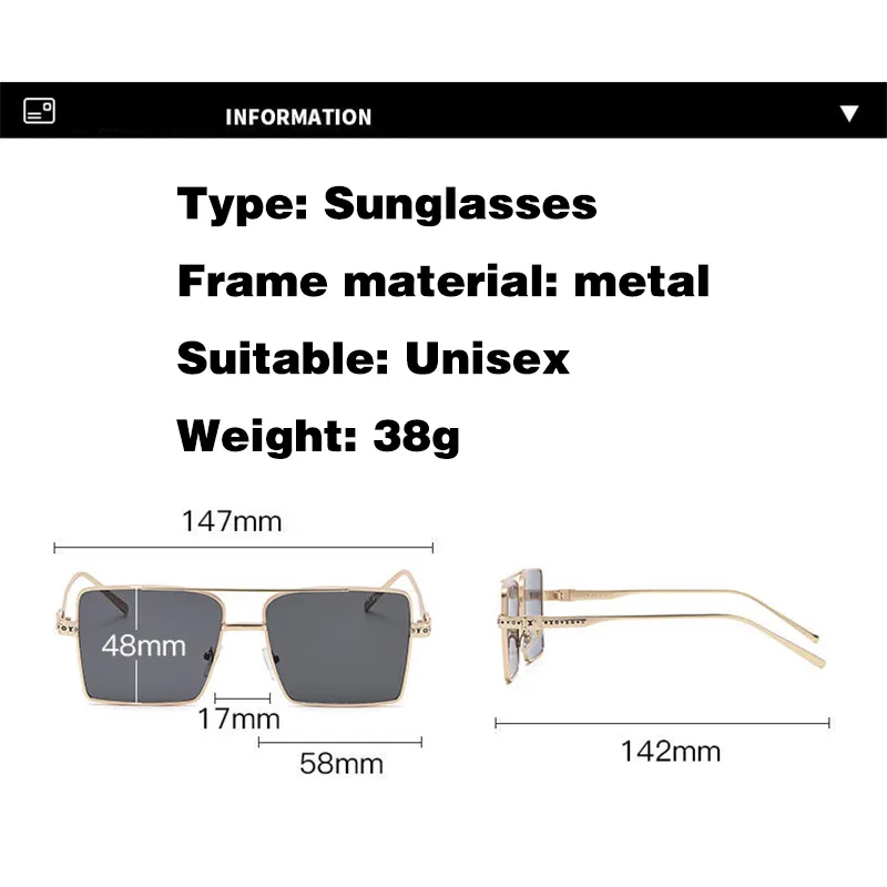 Designer -Mode -Sonnenbrille für Männer Unisex Brille Herren Frauen randlose Sonnenbrillen Silber Gold Metall Rahmen Eyewear3156