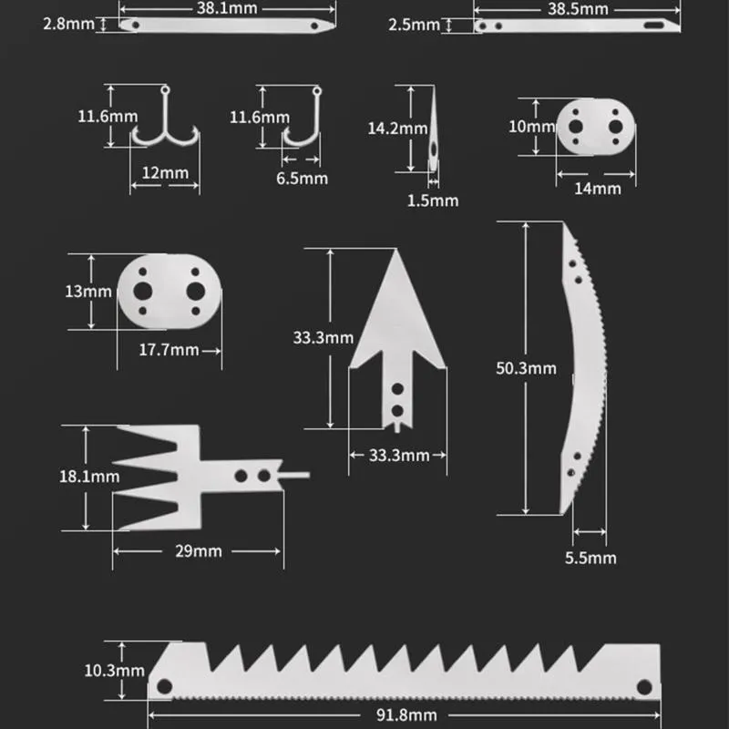 Outdoor Gadgets Survival Card 22 In 1 Card-Multi Purpose Pocket Tool Stainless Steel Survival Camping Hiking Fishing Hunting Tools