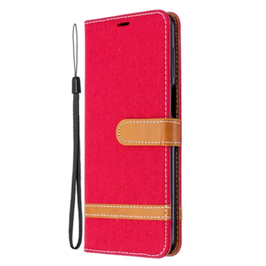 Magnetic Denim Cover Cases For Xiaomi Redmi Note 7 6 5 8 9 9s 10 Pro Flip Wallet Case Leather Card Holder 6A 7A 8A 9 Pro