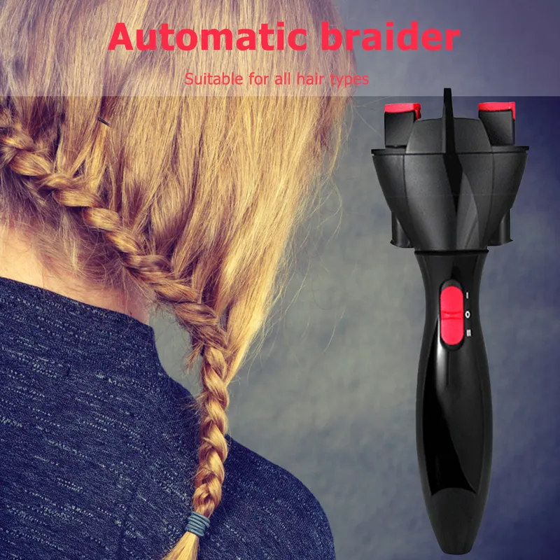 Électrique Cheveux Braider Automatique Twist Braider Tricot Dispositif Cheveux Braider Machine Tressage Coiffure Cheveux Styling Outil 220621